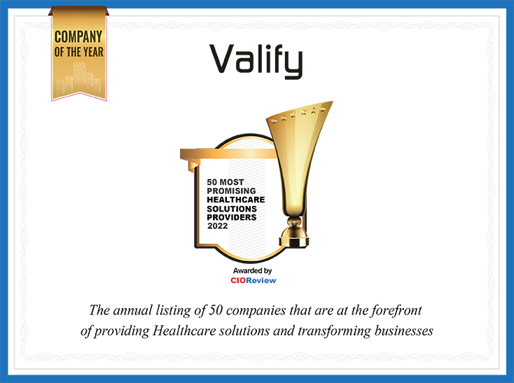 CIOReview Company of the Year - 50 most promising healthcare solutions providers 2022